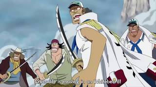 Luffy Saves Whitebeard From Crocodile - One Piece Eng Sub