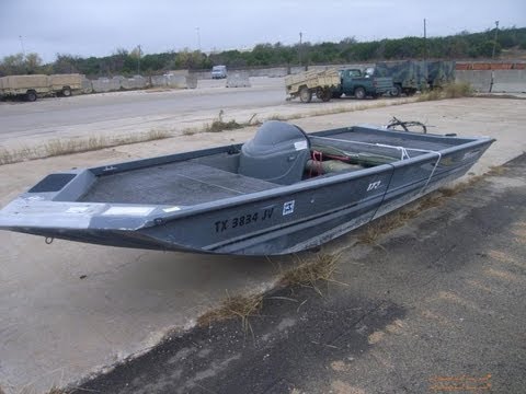 Triton Aluminum Boat on GovLiquidation.com - YouTube