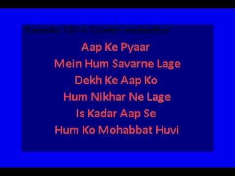 Aapke Pyaar Mein Hum (Raaz) Karaoke with lyrics (No Vocal)