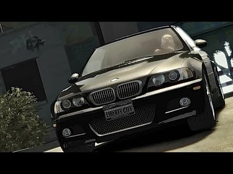 GTA 4 BMW M3 e46 vs Mercedes Benz SL65 HD4870 1GB Q6600 720p HD Car mods 