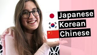 Learning Korean, Japanese & Chinese together | Comparison + tips Learning Korean, Japanese & Chinese together | Comparison + tips