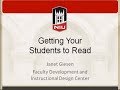 Getting Your Students to Read