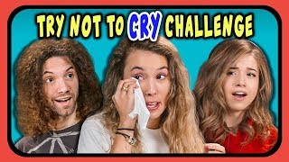 YOUTUBERS REACT TO TRY NOT TO CRY CHALLENGE! YOUTUBERS REACT TO TRY NOT TO CRY CHALLENGE!