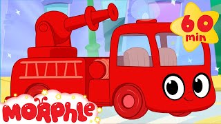 Fire Truck adventures with Morphle ( +1 hour My Magic Pet Morphle vehicles kids videos compilation)
