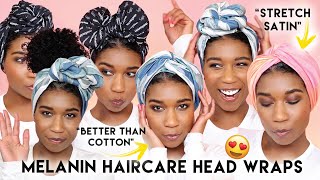 How To Tie Head Wraps Stretch Satin Head Wraps Better Than Cotton Head Wraps