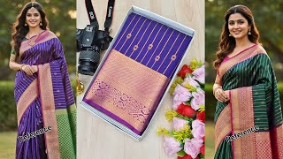 Diwali New Arrival Bridal Soft Silk Saree Traditional Vairavoosi Pattern Weaving
