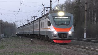 Электропоезд Эп2Д-0014 Цппк Станция Латышская