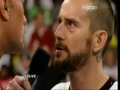 "Your arms are just too short to box with God." - CM Punk (to The Rock)