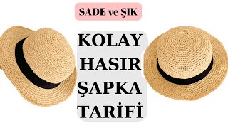 Yeni̇ Başlayanlar İçi̇n En Kolay Anlatimla Hasir Şapka Yapimi