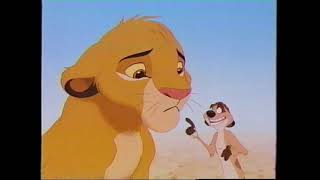 The Lion King 1994 Simba Meets Timon And Pumbaa Scene Vhs Capture