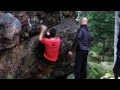 Bouldering on Radyně rocks