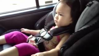 Bianca Dances In Her Car Seat