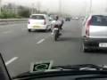 Crazy Guy Texting on Highway!!Funny!!