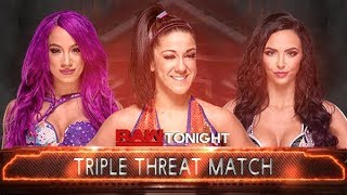 Raw - Sasha Banks Vs Bayley Vs Peyton Royce Wwe2K18 Gwa
