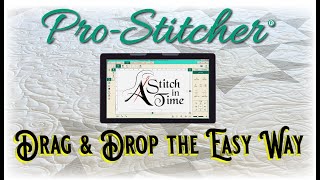 How To Drag And Drop - Handi Quilter Pro-Scher