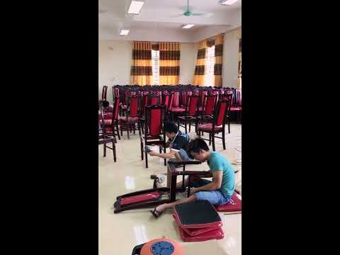Lắp đặt ghế hội trường Hoà Phát