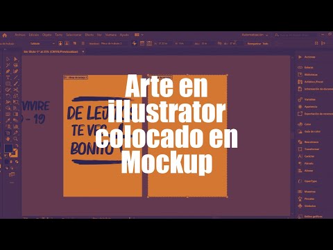 Realizar arte sencillo illustrator para Mockup