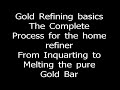 Gold Refining Complete Process for the Home Refiner
