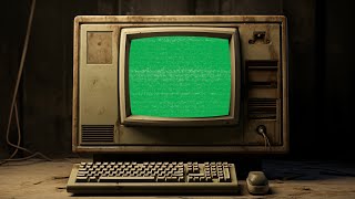 Green Screen Retro Computer | Vintage | 4K | Global Kreators