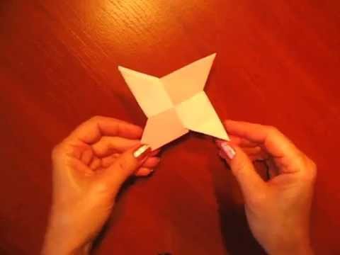 Как сделать звёздочку из бумаги как у ниндзя Как сделать звёздочку из бумаги как у ниндзя