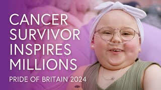 Florrie Bark Inspiring Young Survivor Fights Rare Leukemia & Helps Others Pride Of Britain 2024