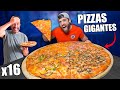 ME COMO 2 PIZZAS GIGANTES PARA 16 PERSONAS *el trabajador no ...