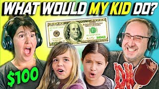 CAN PARENTS GUESS WHAT THEIR KID DOES WITH 100 DOLLARS? Ep. # 2 CAN PARENTS GUESS WHAT THEIR KID DOES WITH 100 DOLLARS? Ep. # 2
