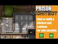 How to build a kitchen and canteen for min security - Prison architect #45
