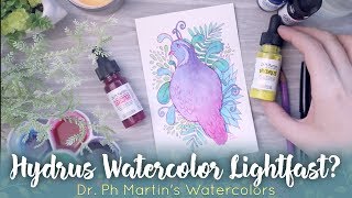 Lightfast Liquid Watercolors? // Dr Ph Martin's Hydrus Watercolor Paints