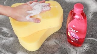 Squashy, bubbly, soapy ASMR sponge sounds