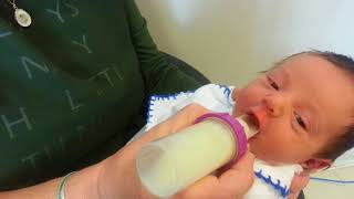 Kaşık biberonla anne sütü içirilmesi 👍👏