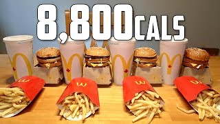 Impossible McDonald's Big Mac Meal Challenge (8,800 Calories) Impossible McDonald's Big Mac Meal Challenge (8,800 Calories)