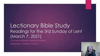3 04 2021 Lectionary Bible Study