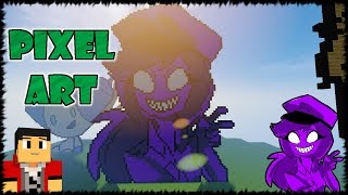 Minecraft: Pixel Art - Purple Girl (Five Night At Freddy's)