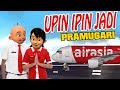 Upin ipin jadi Pramugari , upin senang GTA Lucu