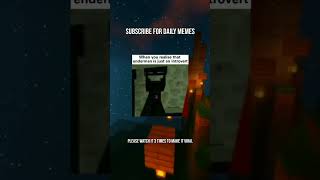 Enderman Is Just An Introvert....