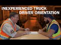 Schneider orientation for inexperienced truck drivers