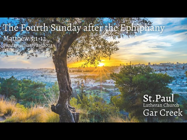 Fourth Sunday after the Epiphany | 1.29.23