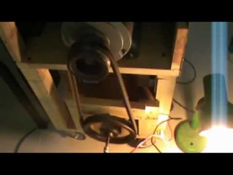 Boondee Electric Generator using 3 phase motor to generate electricity 