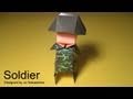 Origami Soldier (page 1). YouTube Halloween Video Tutorials