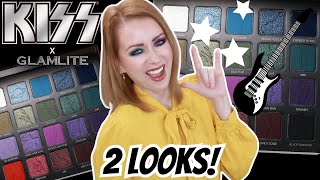 NEW GLAMLITE x KISS ROCK N ROLL ALL NIGHT AND PARTY EVERYDAY PALETTE REVIEW + 2 