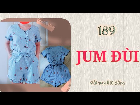 🌻 189 🌻 Stitching Jumpsuit / Hướng dẫn CẮT MAY JUMSHUIT ĐÙI | ÁO LIỀN QUẦN Cắt may Mẹ Bống 189