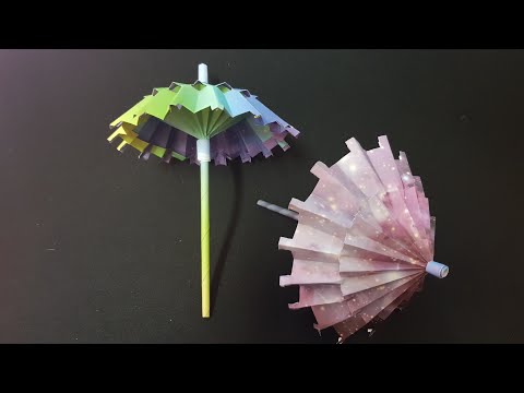 ORIGAMI - Hướng Dẫn Cách Gấp Chiếc Ô Đẹp #1 || Paper Umbrella