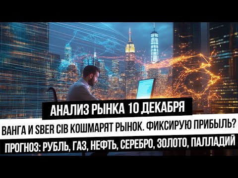 Анализ рынка 10 декабря. Фиксация на рынке РФ? Что будет с акциями и рублем? Прогноз по газу и нефти
