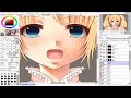 (Paint Tool SAI) Cute Sachi - Coloring process! [HD]