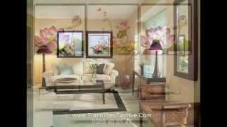 Tranh Thêu Hoa Sen Treo Phòng Kháchtrần Thị Như Ý-Tranhtheutayhue