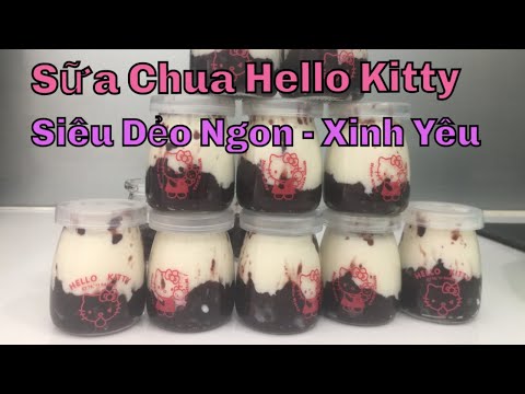 Cách làm sữa chua nếp cẩm đóng hộp