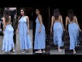 Soo Transparent 😮 Nushrat Bharucha Flaunts Her Huge Figure In Eazy Breeze Transparent Backless Maxi