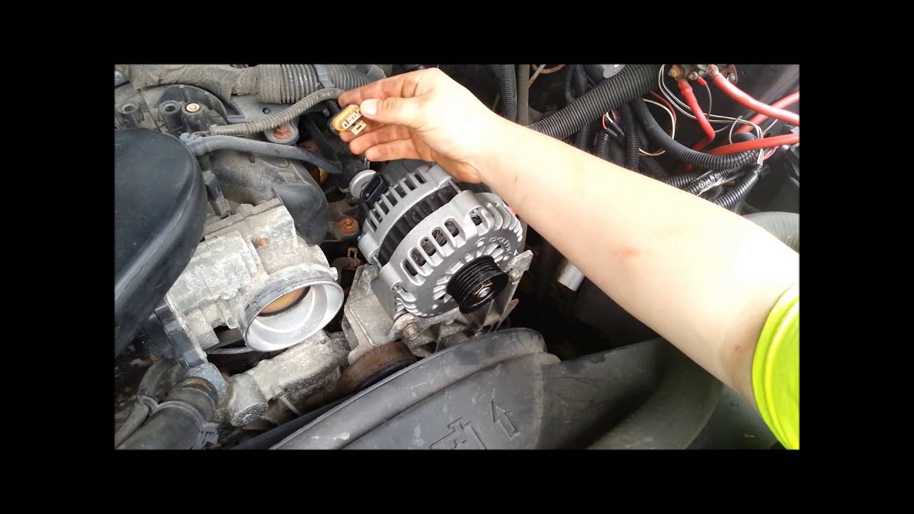 alternator replacement silverado GM LS engine 6.0/5.3/4.8 - YouTube