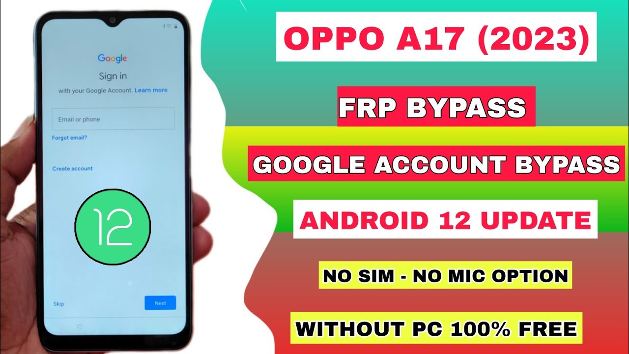 OPPO A17 FRP BYPASS ( WITHOUT PC ) ANDROID 12 || OPPO OPPO A17 FRP BYPASS ( WITHOUT PC ) ANDROID 12 || OPPO